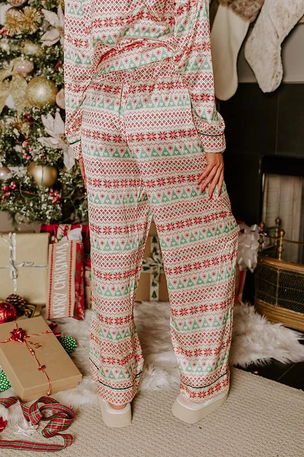 Christmas Morning Satin Pajama Pants