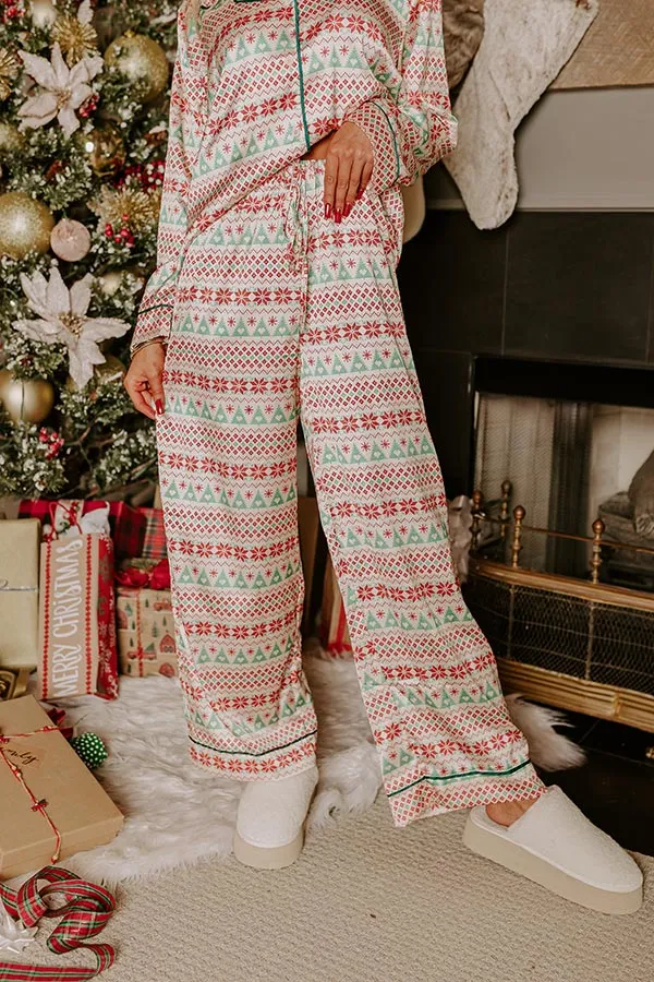 Christmas Morning Satin Pajama Pants
