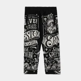 Coco by Shoe Palace Ernesto Jacquard Knit Material Mens Pants (Black/White)