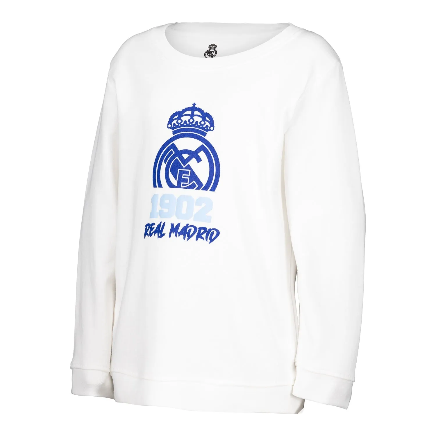 Infant Crewneck Jumper 1902 Print White/Blue