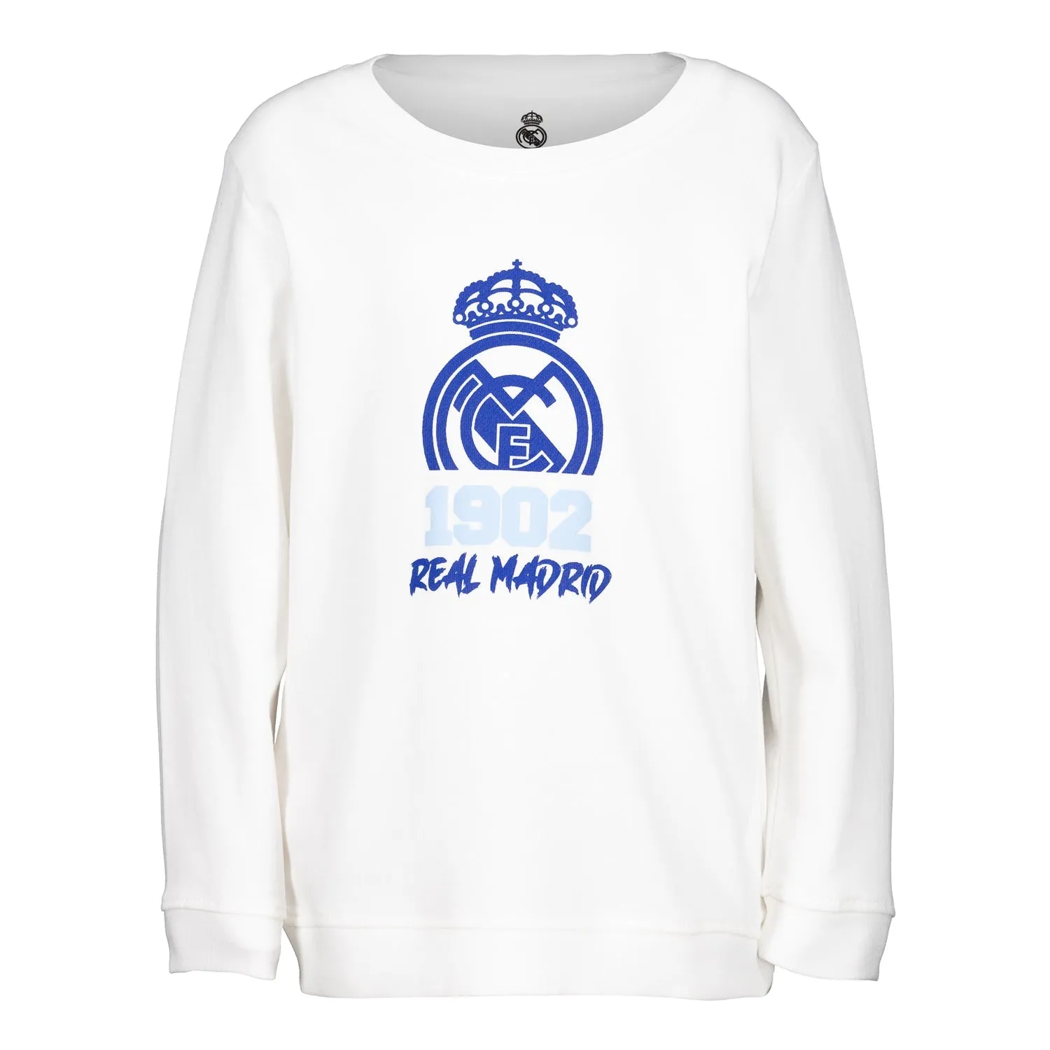 Infant Crewneck Jumper 1902 Print White/Blue