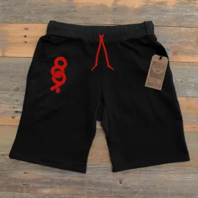 Keys French Terry Yard Shorts Black/Red