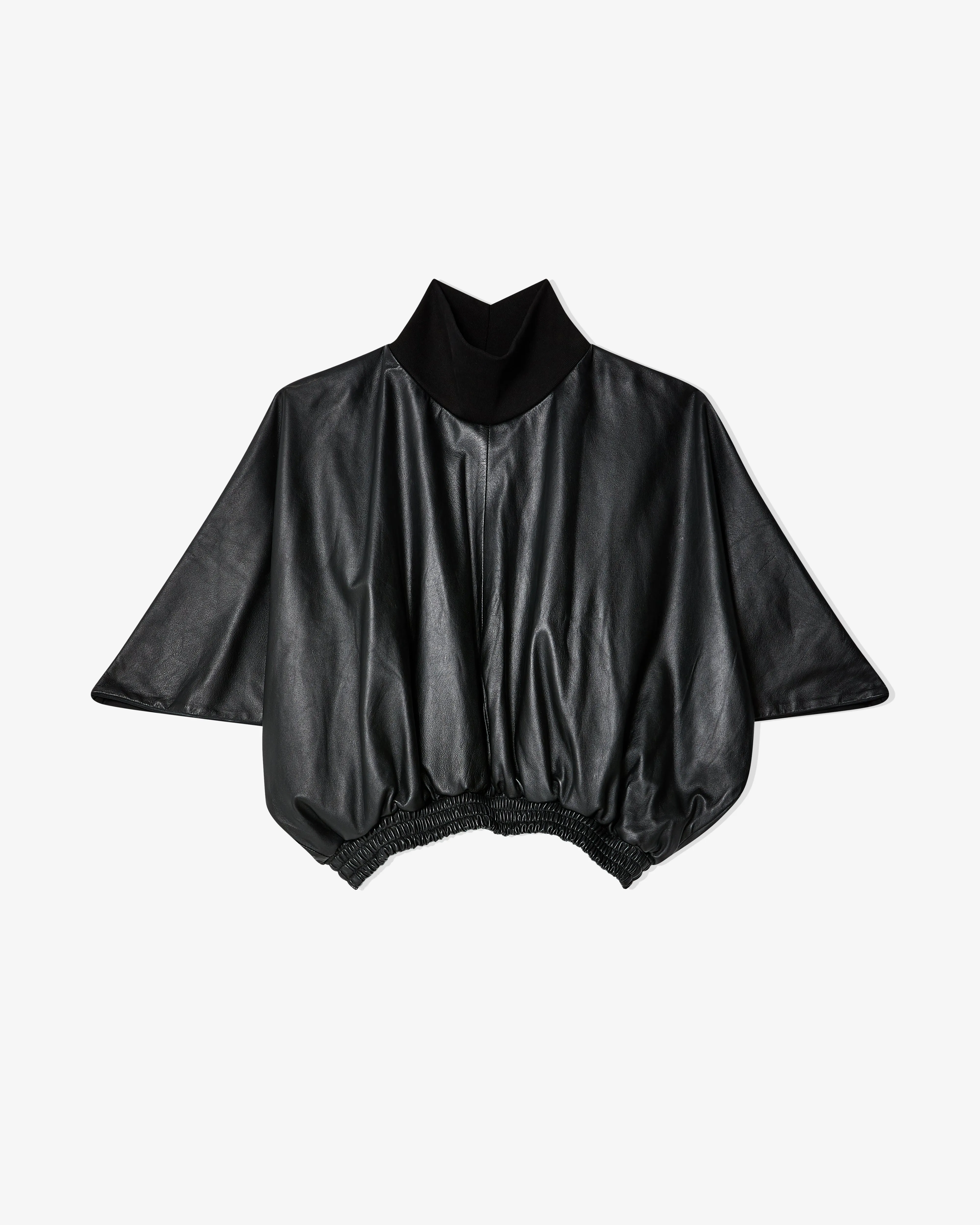 Liberal Youth Ministry - Men's Bath Leather Turtleneck - (Black)