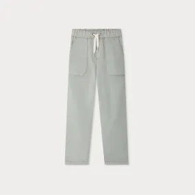 Light Blue Casual Cotton Pants