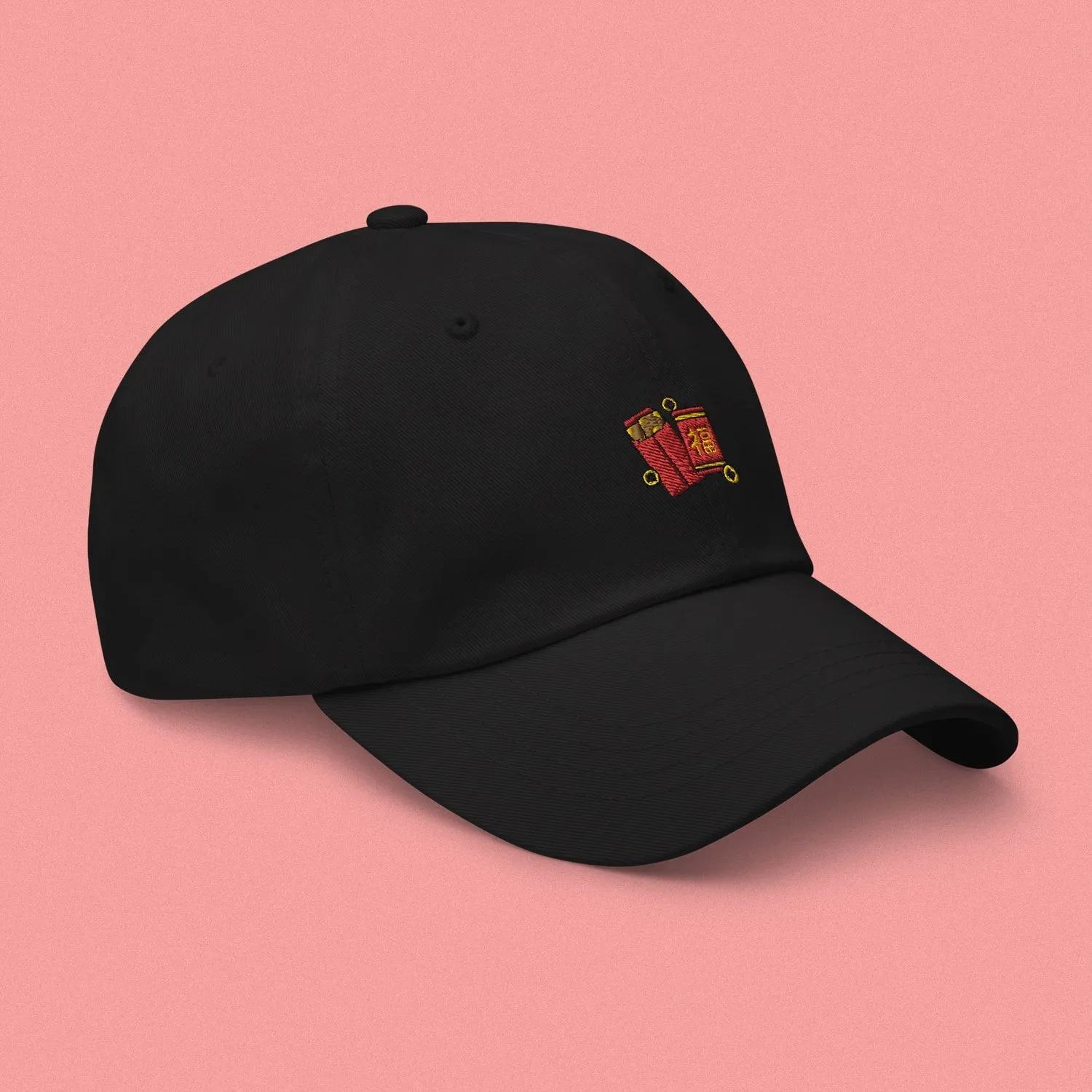 Red Envelope Embroidered Cap