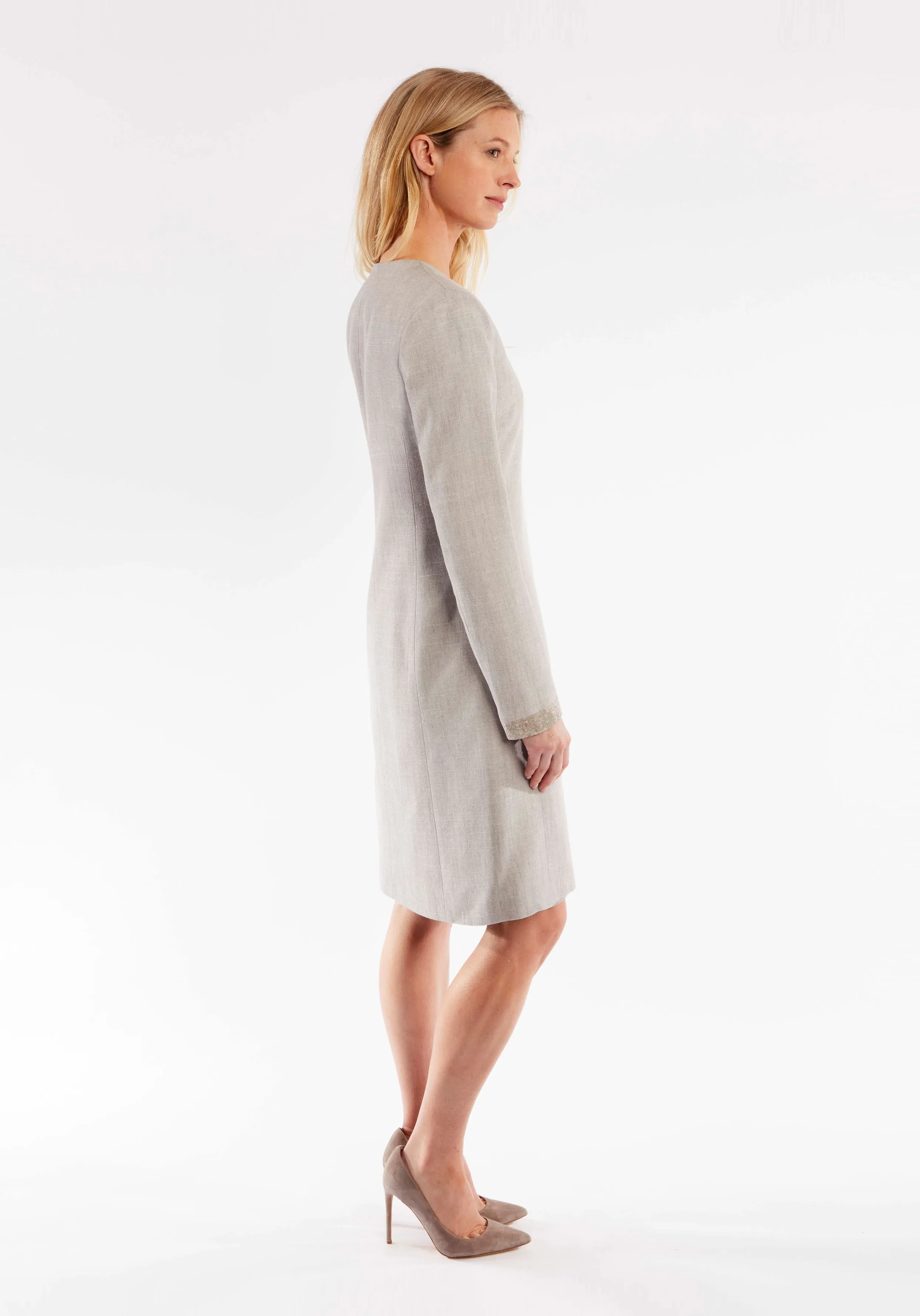 Tallulah Coat | Chinchilla Linen