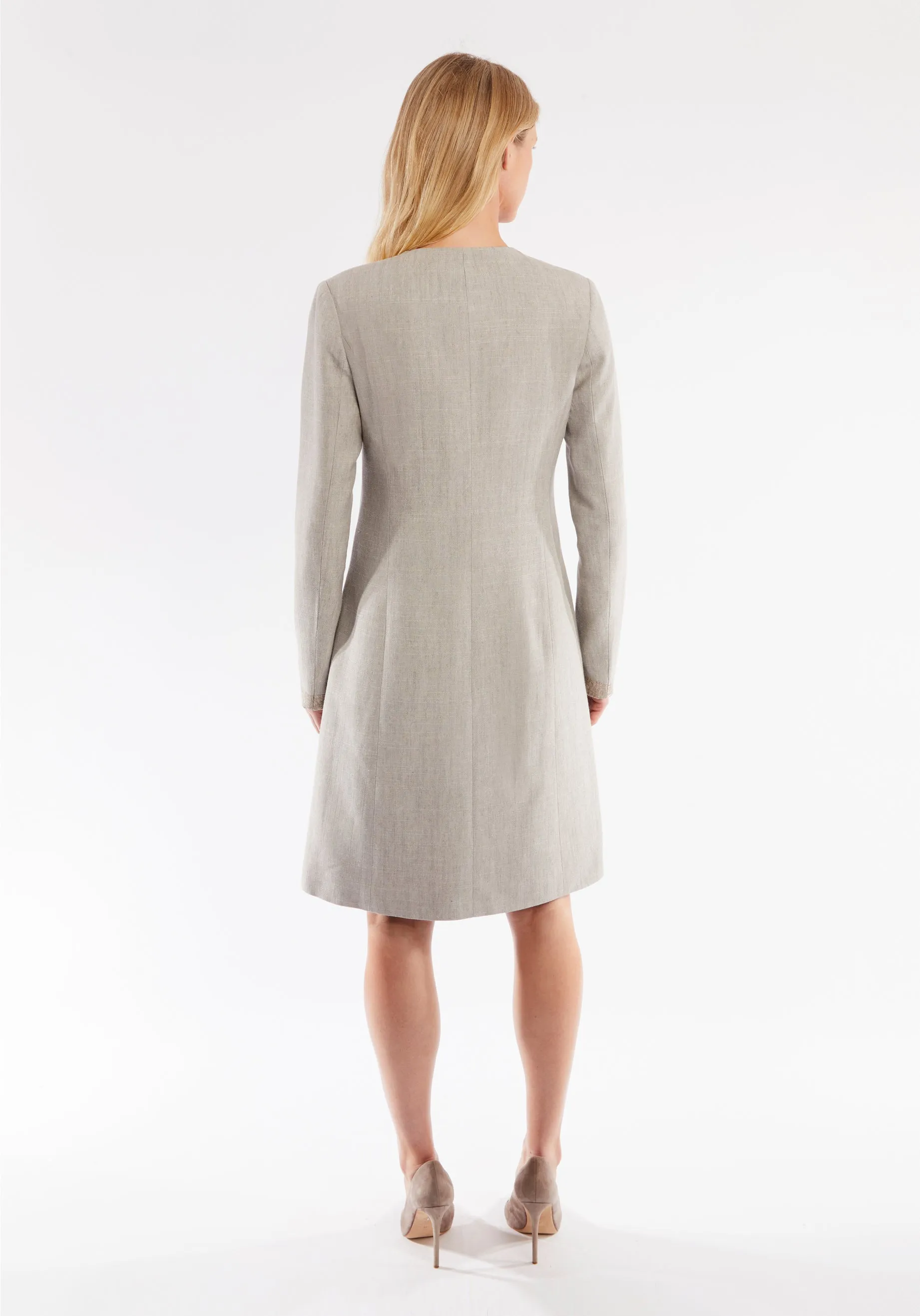 Tallulah Coat | Chinchilla Linen