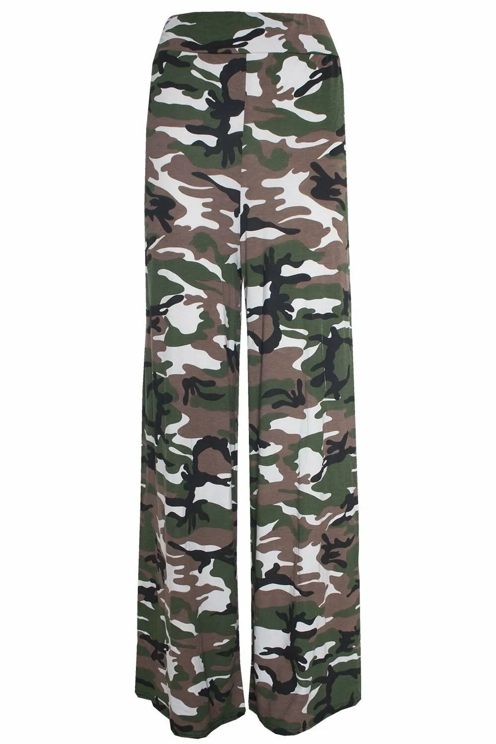Wide Pattern Palazzo Trousers