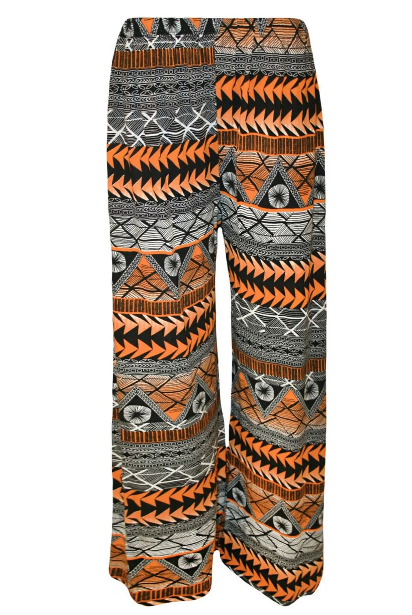 Wide Pattern Palazzo Trousers